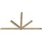 Ekena Millwork Kennewick Rough Sawn Timber Gable Bracket, Douglas Fir, 96"W x 52"H x 2"D x 4"F, 13/12 Pitch GBW096X52X0204KEN00RDF - alternate 4